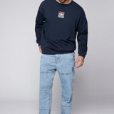 OLI - Loose Fit Pant with Adjustable Hems - Dark Stone Denim