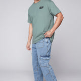 GELFAND - Loose Fit Cargo Pant with Adjustable Hems - Dark Stone Denim