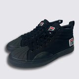 SNEAKERS MONTANTES EN TOILE - NOIRES