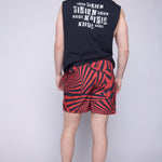 Vision Street Wear Aop Spiral Swim Shorts Red