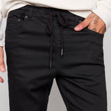 JAGGER - Jogger Classique 5 Poches French Terry - Noir