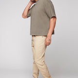 JAGGER - Jogger Classique 5 Poches French Terry - Tan