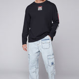 GELFAND - Pantalon cargo coupe ample avec ourlets ajustables - Denim Bleu Pâle