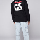 GELFAND - Pantalon cargo coupe ample avec ourlets ajustables - Denim Bleu Pâle