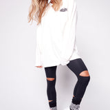 Skull Bone Print Long Sleeves - Bone