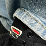 SNEAKERS MONTANTES EN TOILE - NOIRES