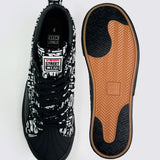 Canvas High Top Sneakers - Black Vision AOP