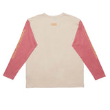 Vision Street Wear Fisheye Large Logo Print T-Shirt Bone & Dusty Rose