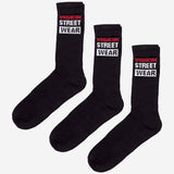 Vision Street Wear Skateboard Sports Socks Black